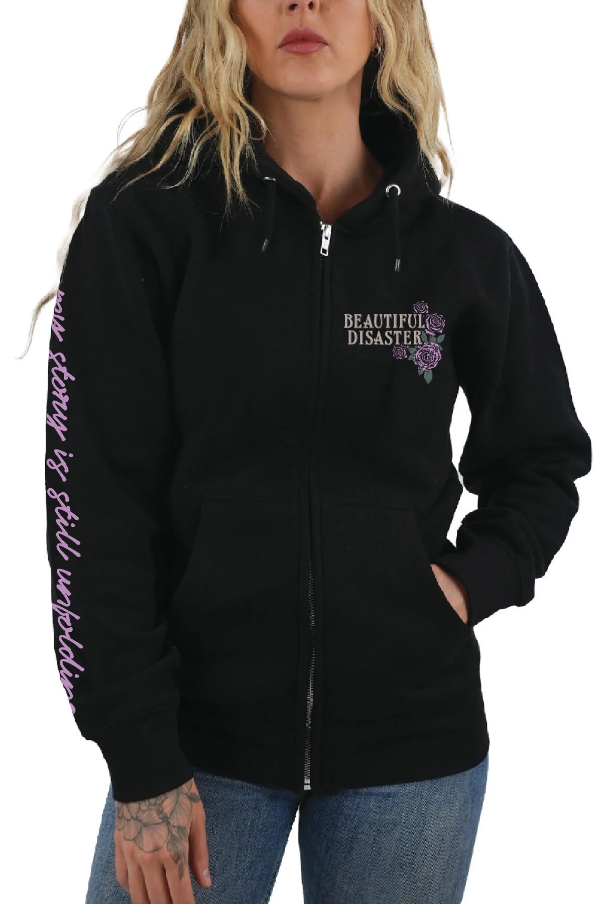 Unwritten Zip Hoodie - Image 7